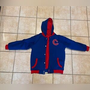 CUBS Reversible Blue and Red Hooded Jacket with Logo